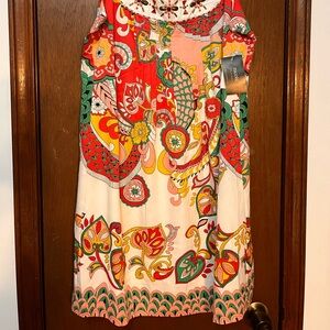 Nicole by Nicole Miller Multicolor Paisley Dress